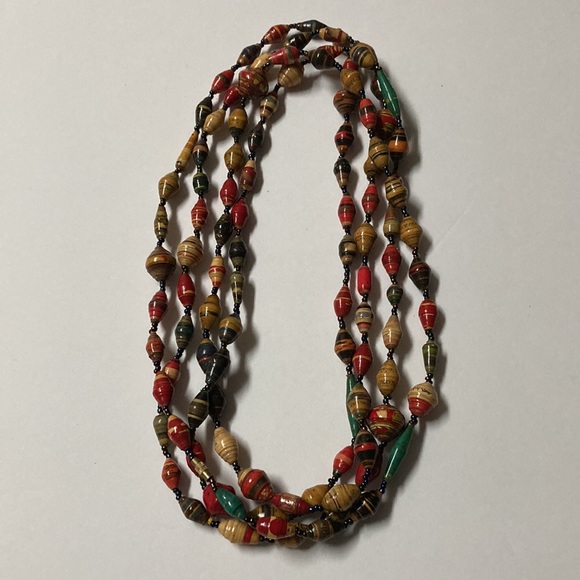 Boho Multicolored Necklace - Picture 3 of 9